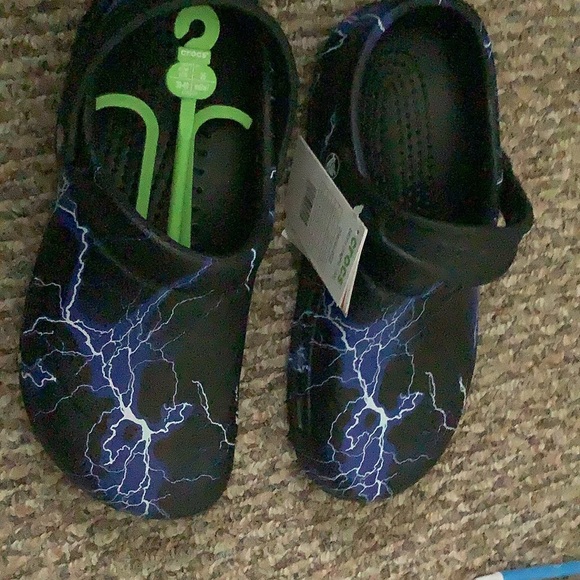 BISTRO GRAPHIC WORK CLOG - black / lightning bolts - Picture 1 of 4